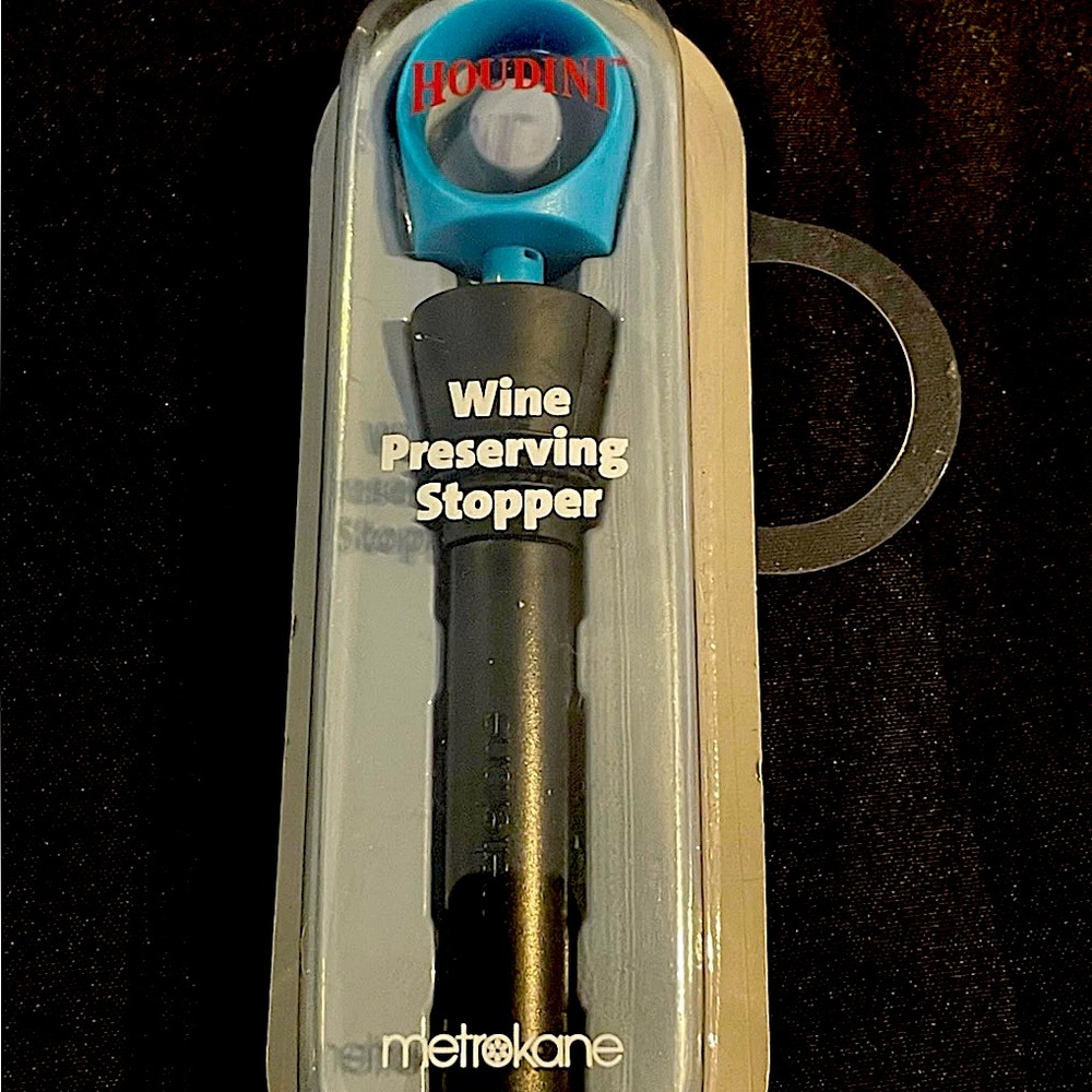 Metrokane Houdini Wine Preserving Stopper NIP